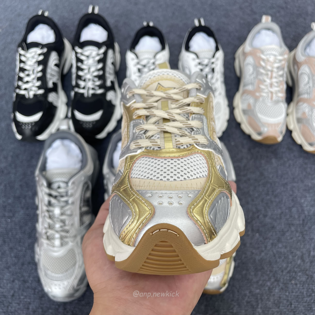 Dior Chrono Sports Shoes With Mesh Fabric And Faux Leather Trim (6) - www.newkick.vip